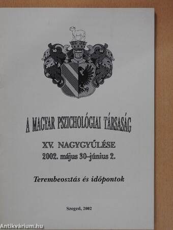 A Magyar Pszichológiai Társaság XV. naggyűlése