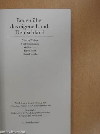 Reden über das eigene Land: Deutschland