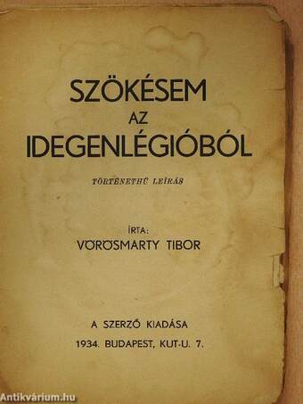 Szökésem az idegenlégióból (rossz állapotú)