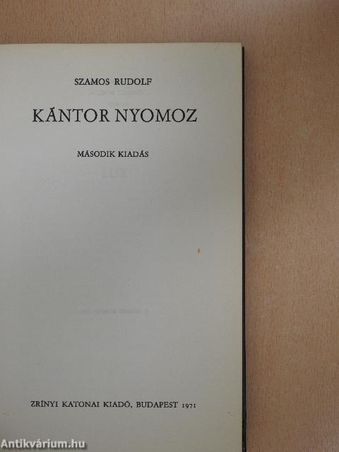 Kántor nyomoz