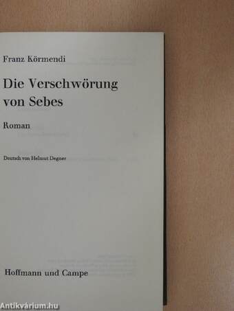 Die Verschwörung von Sebes