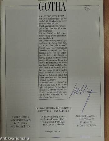 Gotha Schlosshotels und Herrenhäuser in Österreich und Südtirol Guide 1993/94