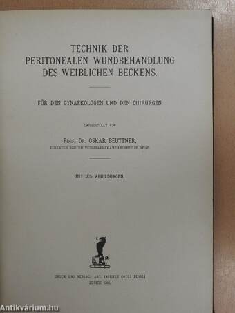 Technik der peritonealen Wundbehandlung des weiblichen Beckens