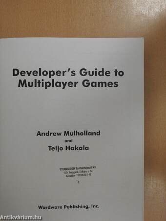 Developer's Guide to Multiplayer Games