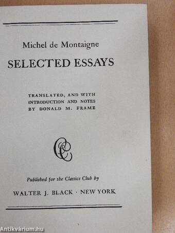 Selected Essays