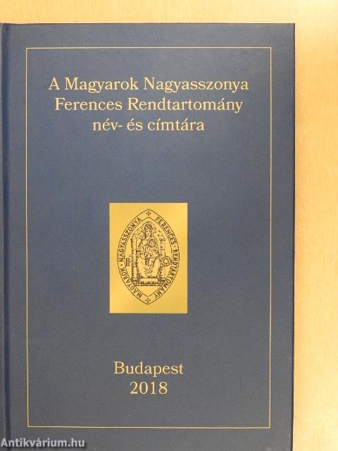 A Magyarok Nagyasszonya Ferences Rendtartomány név- és címtára