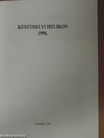 Keszthelyi Helikon 1998.