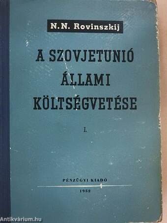 A Szovjetunió állami költségvetése I-II.