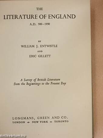 The Literature of England