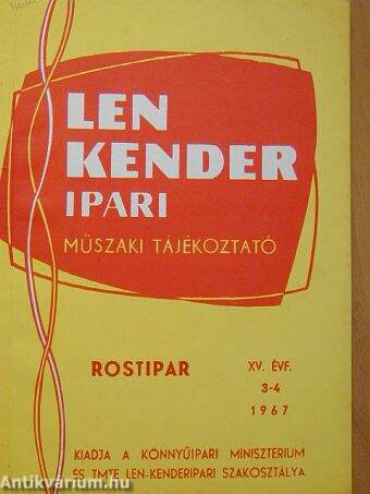 Len, Kender Ipari Műszaki Tájékoztató 1967. március-április