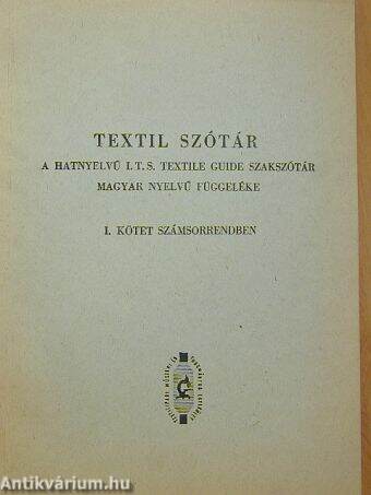 Textil szótár I.