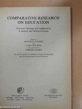 Comparative Research on Education