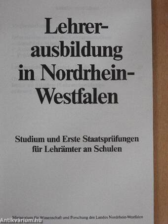 Lehrerausbildung in Nordrhein-Westfalen