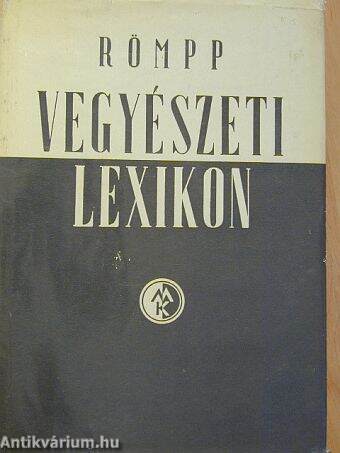 Römpp Vegyészeti Lexikon 3. (töredék)