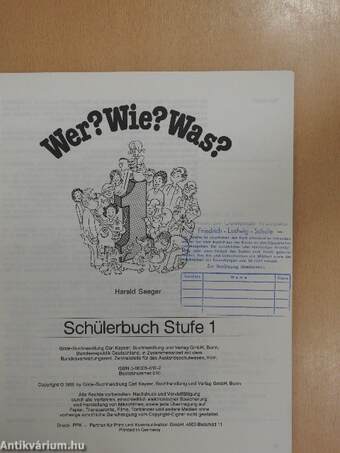 Wer? Wie? Was? - Schülerbuch Stufe 1