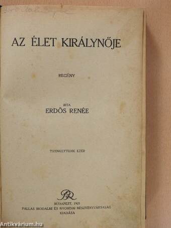 Az élet királynője (aláírt példány)