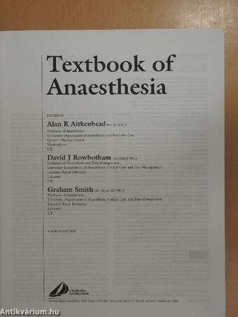 Textbook of Anaesthesia