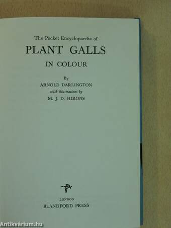 The Pocket Encyclopaedia of plant galls in colour