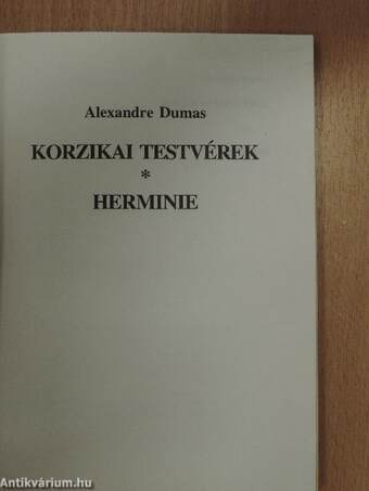 Korzikai testvérek/Herminie