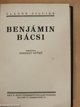 Benjámin bácsi