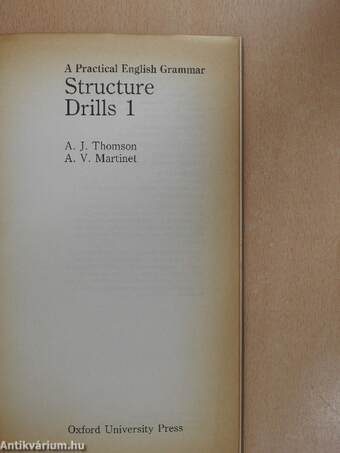 A Practical English Grammar - Structure Drills 1-2.