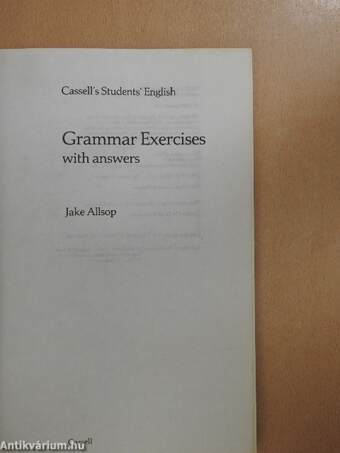 Cassell's Students' - English Grammar Exercises with answers