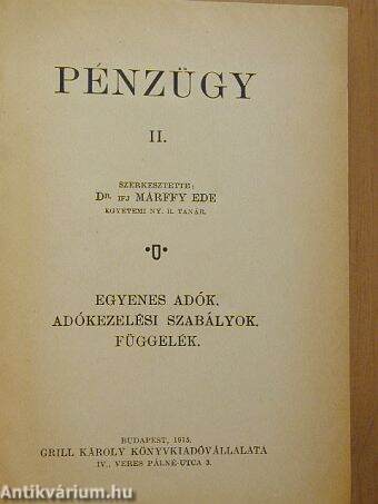 Pénzügy II.