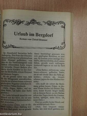 Die Komteß und der Herr Major/Urlaub im Bergdorf/Mein Freund, der Tierarzt