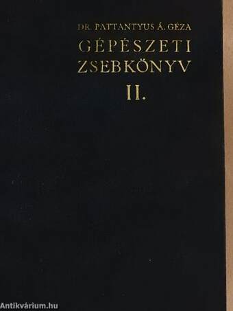 Gépészeti zsebkönyv II. (töredék)