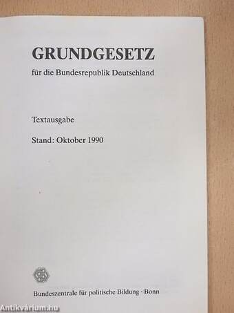 Grundgesetz für die Bundesrepublik Deutschland