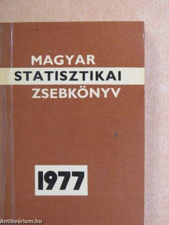 Magyar statisztikai zsebkönyv 1977.