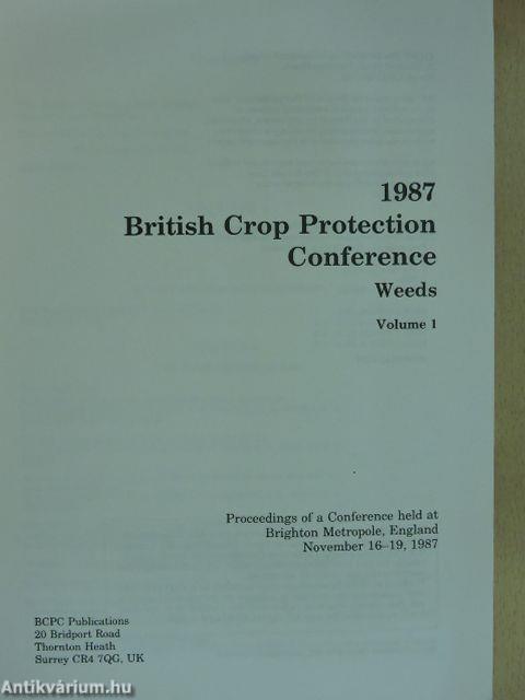 British Crop Protection Conference Weeds 1987/1-3.