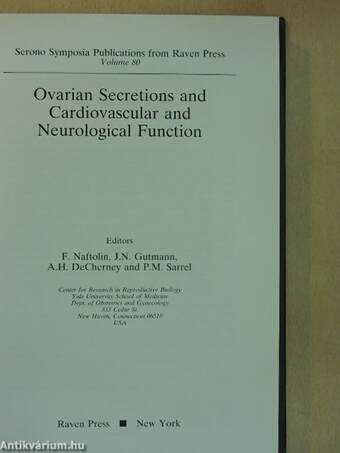 Ovarian Secretions and Cardiovascular and Neurological Function