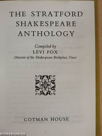 The Stratford Shakespeare Anthology