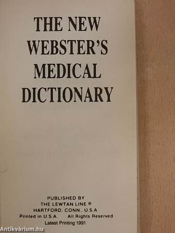 The New Webster's Medical Dictionary