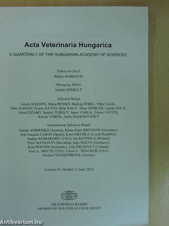 Acta Veterinaria Hungarica June 2015