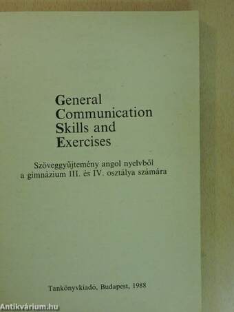 General Communication Skills and Exercises