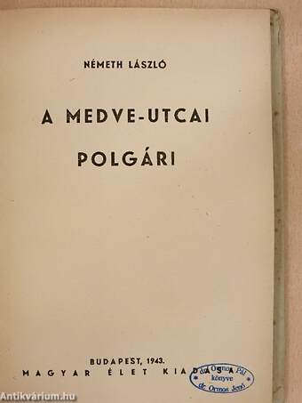 A Medve-utcai polgári