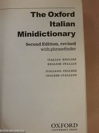 The Oxford Italian Minidictionary