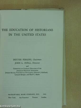 The education of historians in the United States