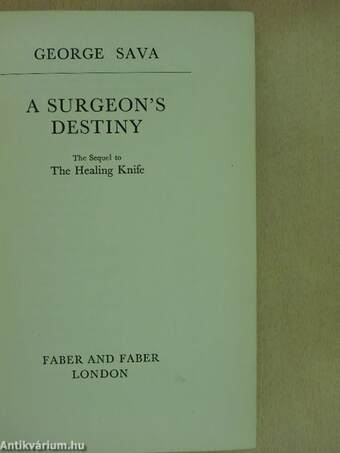 A surgeon's destiny