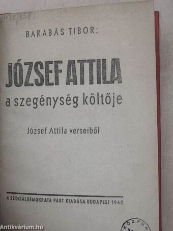 József Attila, a szegénység költője