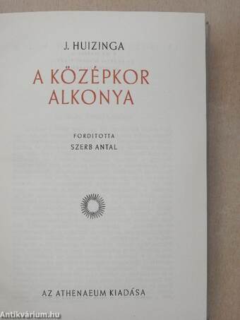 A középkor alkonya