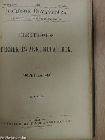 Iparosok olvasótára 1899/1-10.