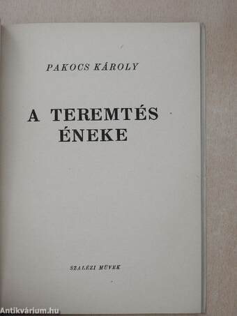 A teremtés éneke