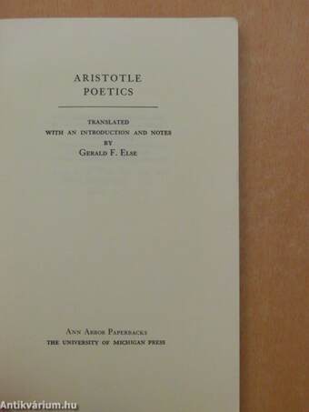 Aristotle poetics