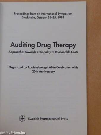 Auditing Drug Therapy