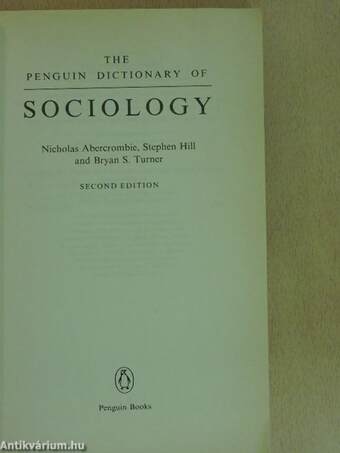 The penguin dictionary of sociology