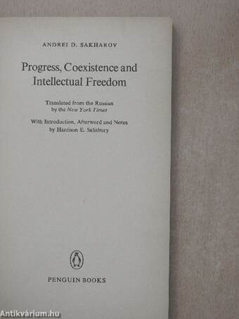 Progress, Coexistence and Intellectual Freedom