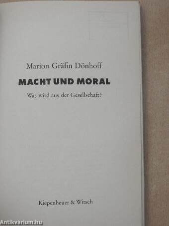 Macht und Moral